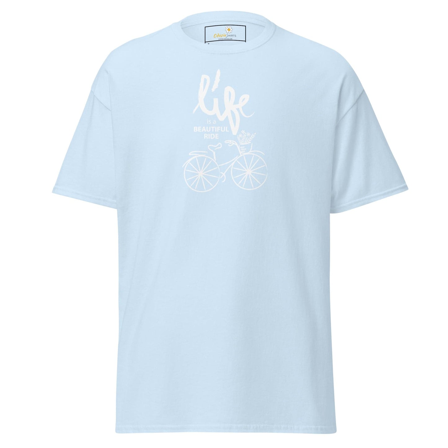 Unisex classic tee - SPORT POSITIVE LIFE BEAUTIFUL - REGULAR - Light Blue / S