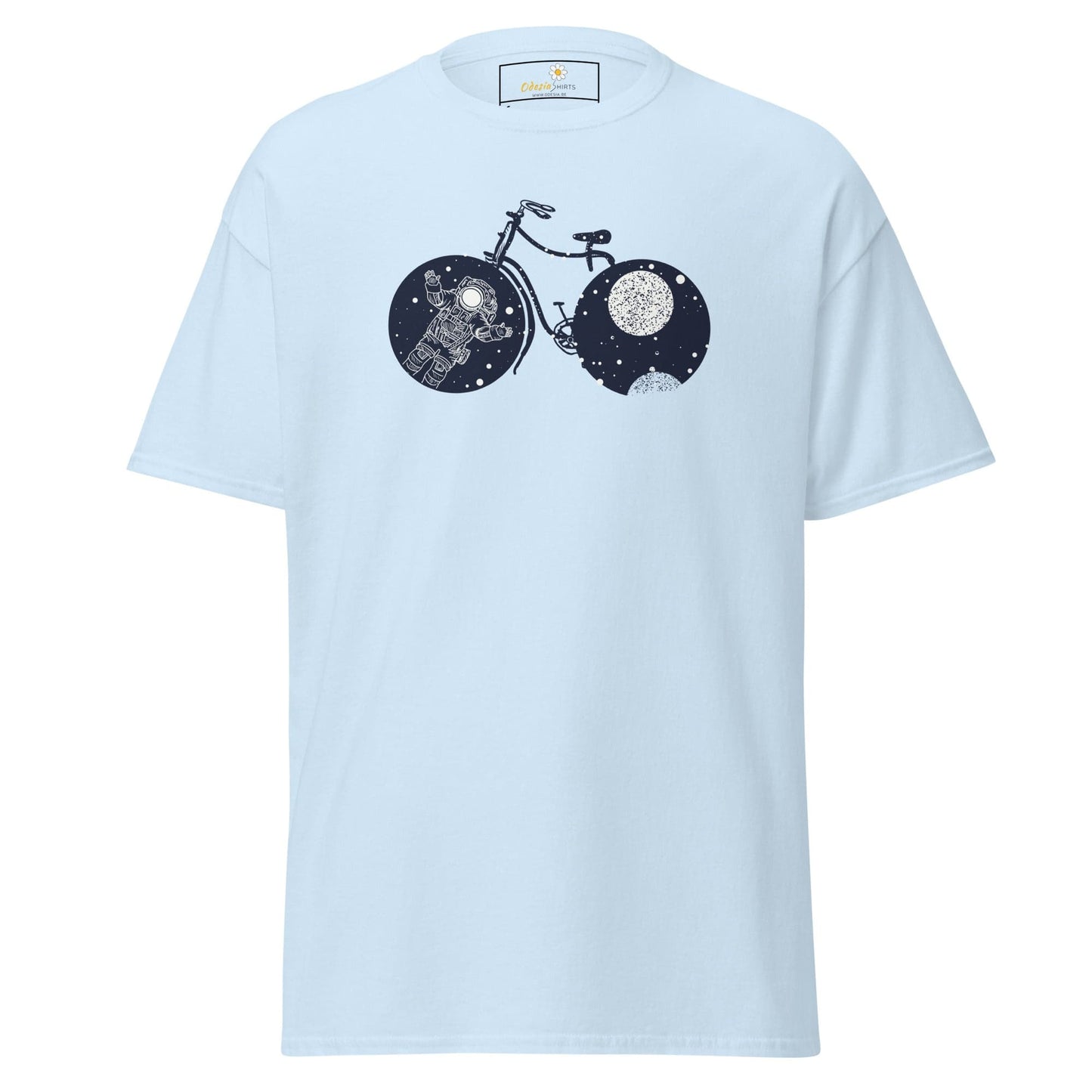 Unisex classic t-shirt - ASTRONAUT BIKE - REGULAR - Light Blue / S
