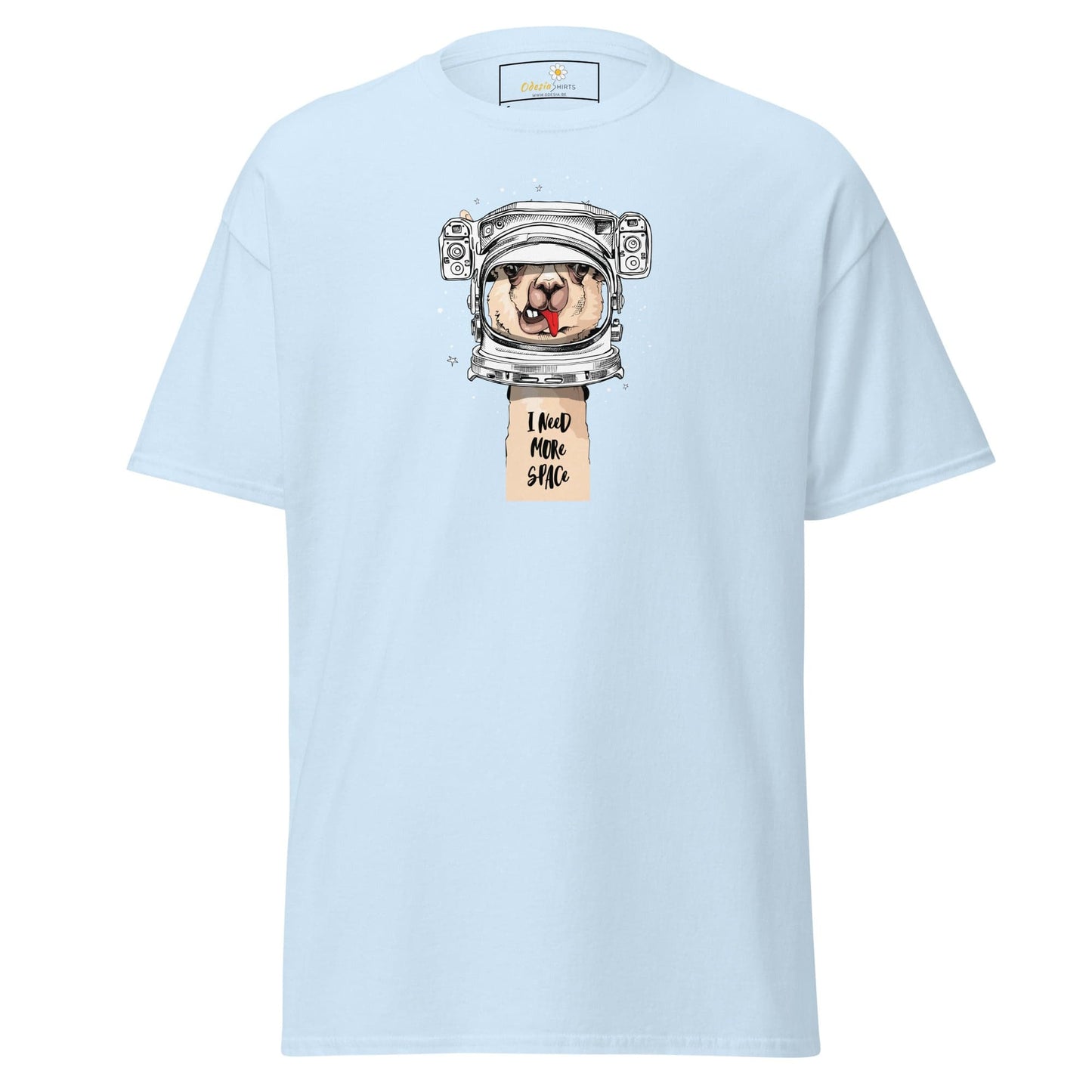 Unisex classic t-shirt - ASTRONAUT FUN LAMA SPACE - REGULAR - Light Blue / S