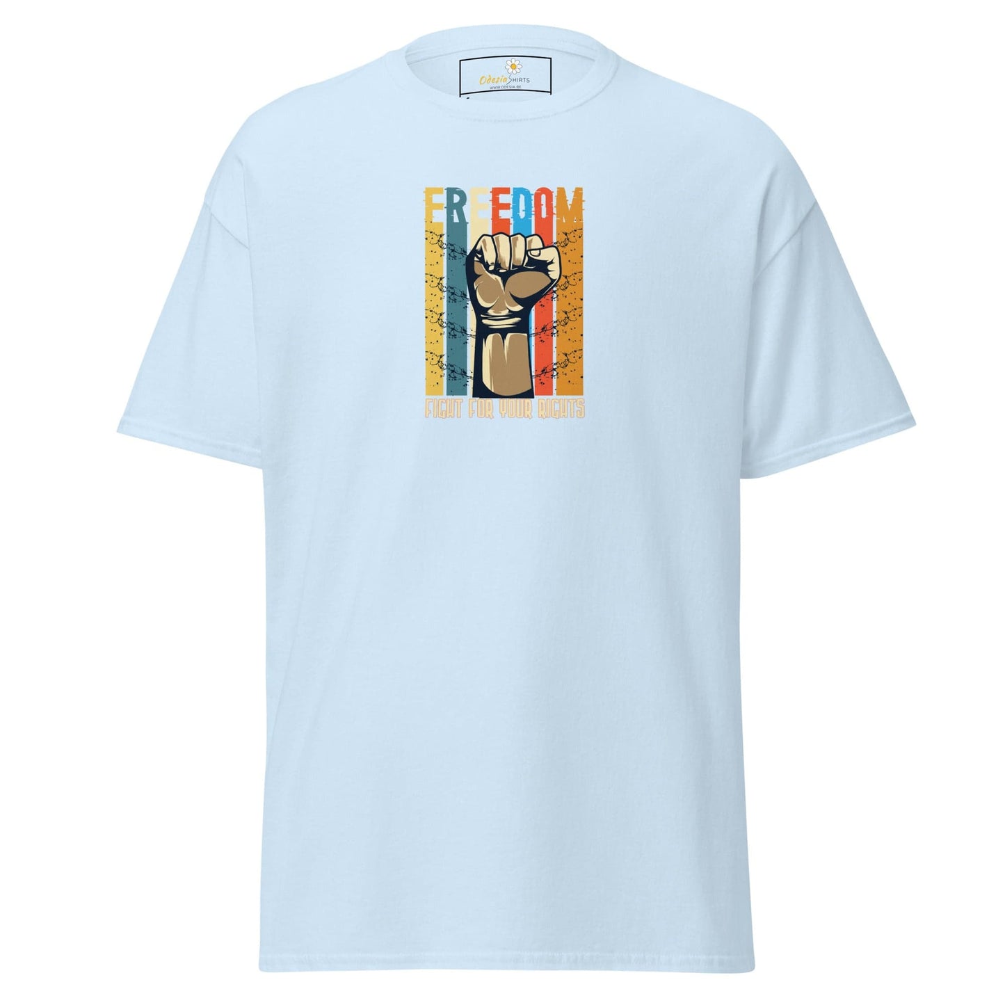 Unisex classic tee - MISC FIGHT FOR FREEDOM - REGULAR - Light Blue / S