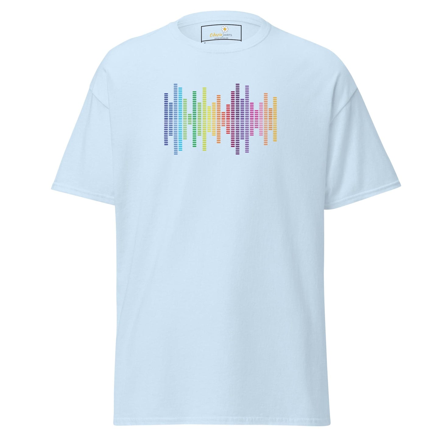Unisex classic tee - MUSIC AUDIO SPECTRUM - REGULAR - Light Blue / S