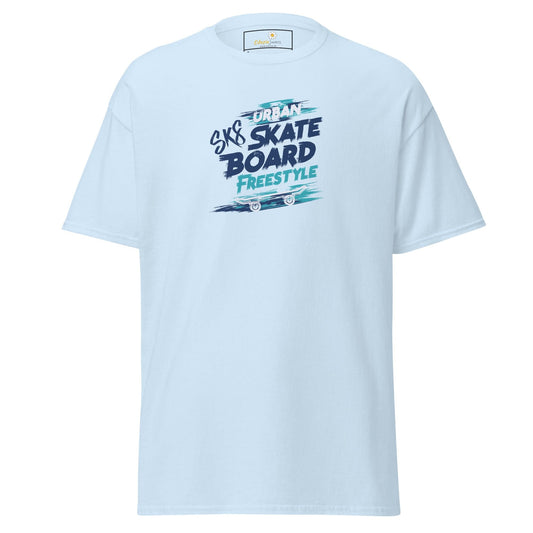 Unisex classic t-shirt - SPORT SKATEBOARD FREESTYLE - REGULAR - Light Blue / S