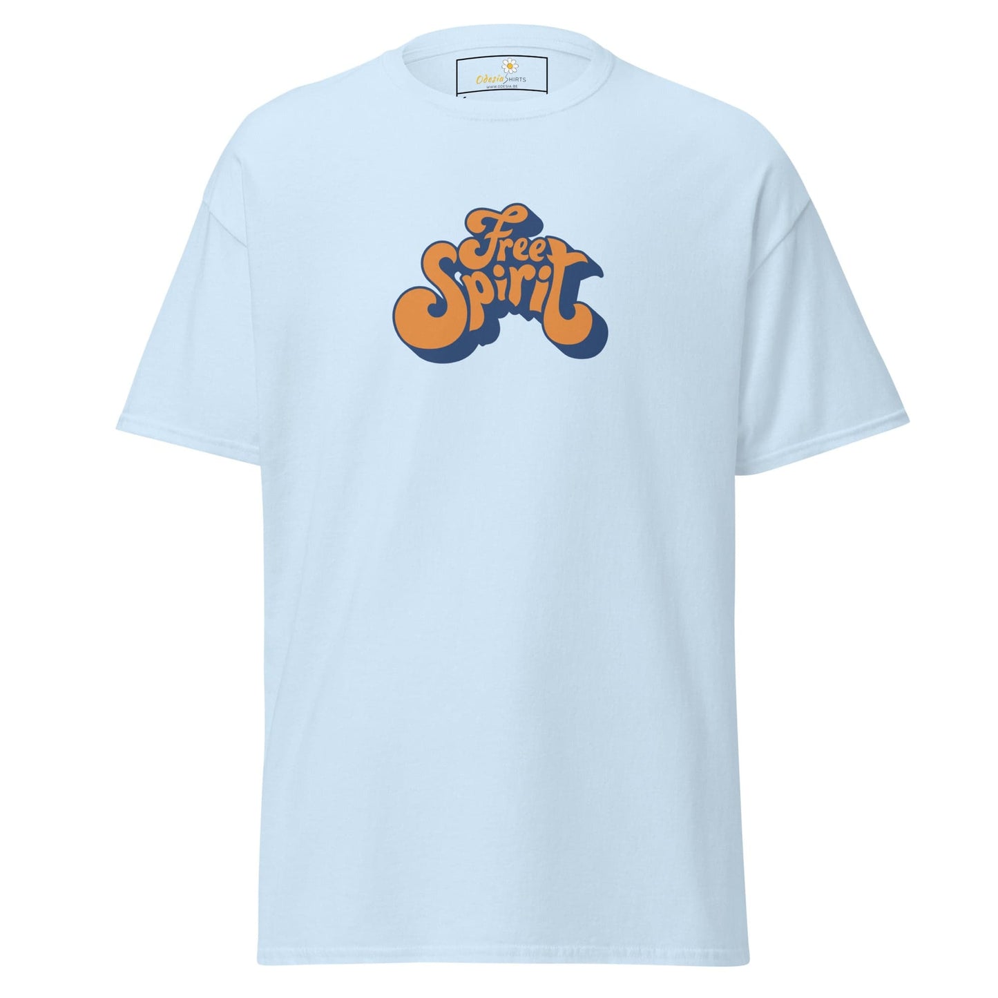 Unisex classic tee - TEXT MISC FREE SPIRIT - REGULAR - Light Blue / S
