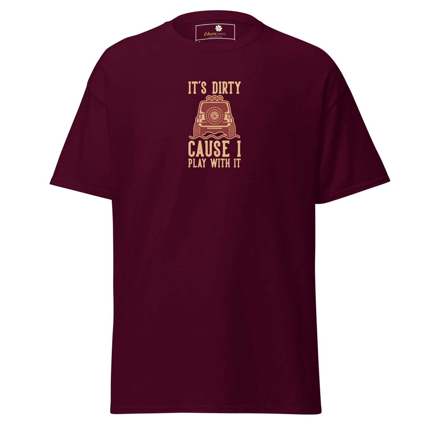 Unisex classic tee - MISC DIRTY CAUSE I PLAY - REGULAR - Maroon / S
