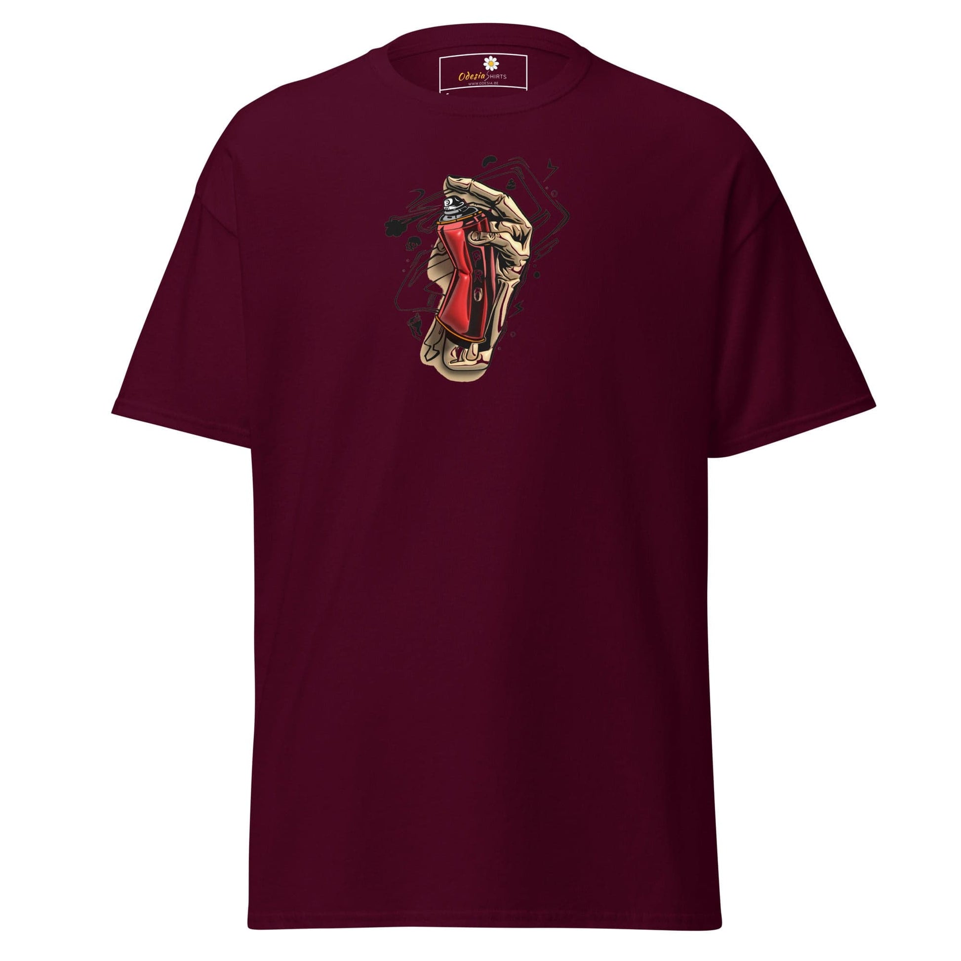 Unisex classic tee - MISC PAINT CANS - REGULAR - Maroon / S