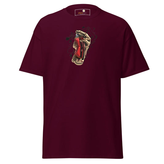 Unisex classic tee - MISC PAINT CANS - REGULAR - Maroon / S