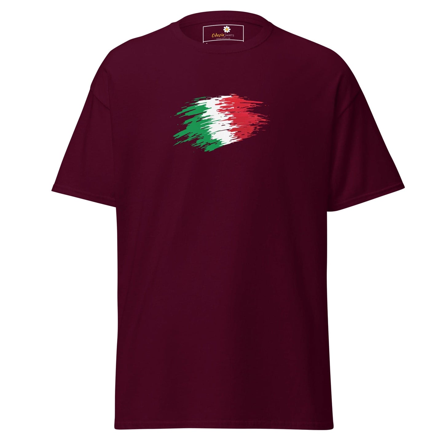 Unisex classic tee - COUNTRY ITALIAN SHAPE - REGULAR - Maroon / S