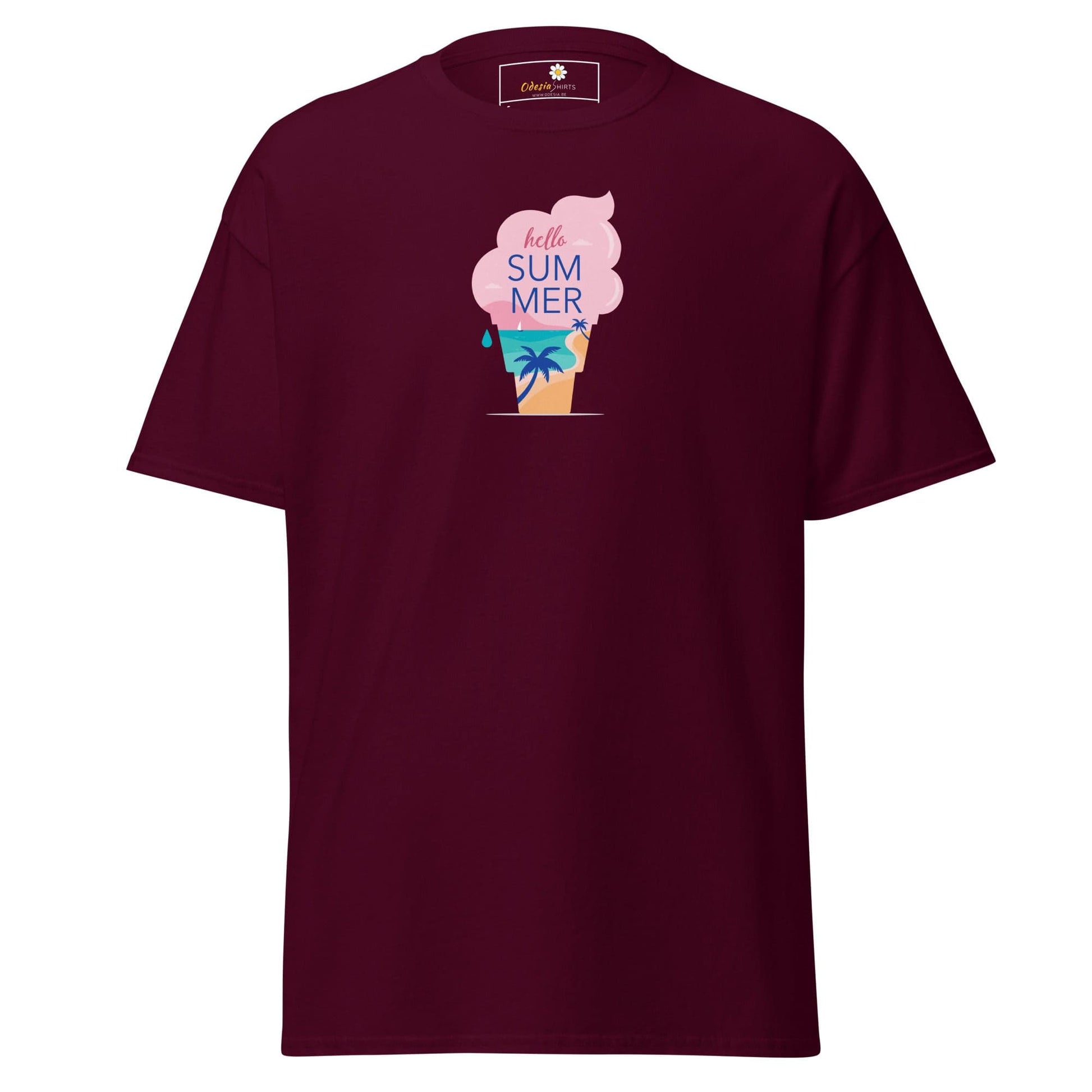 Unisex classic tee - SUMMER MISC ICE - REGULAR - Maroon / S