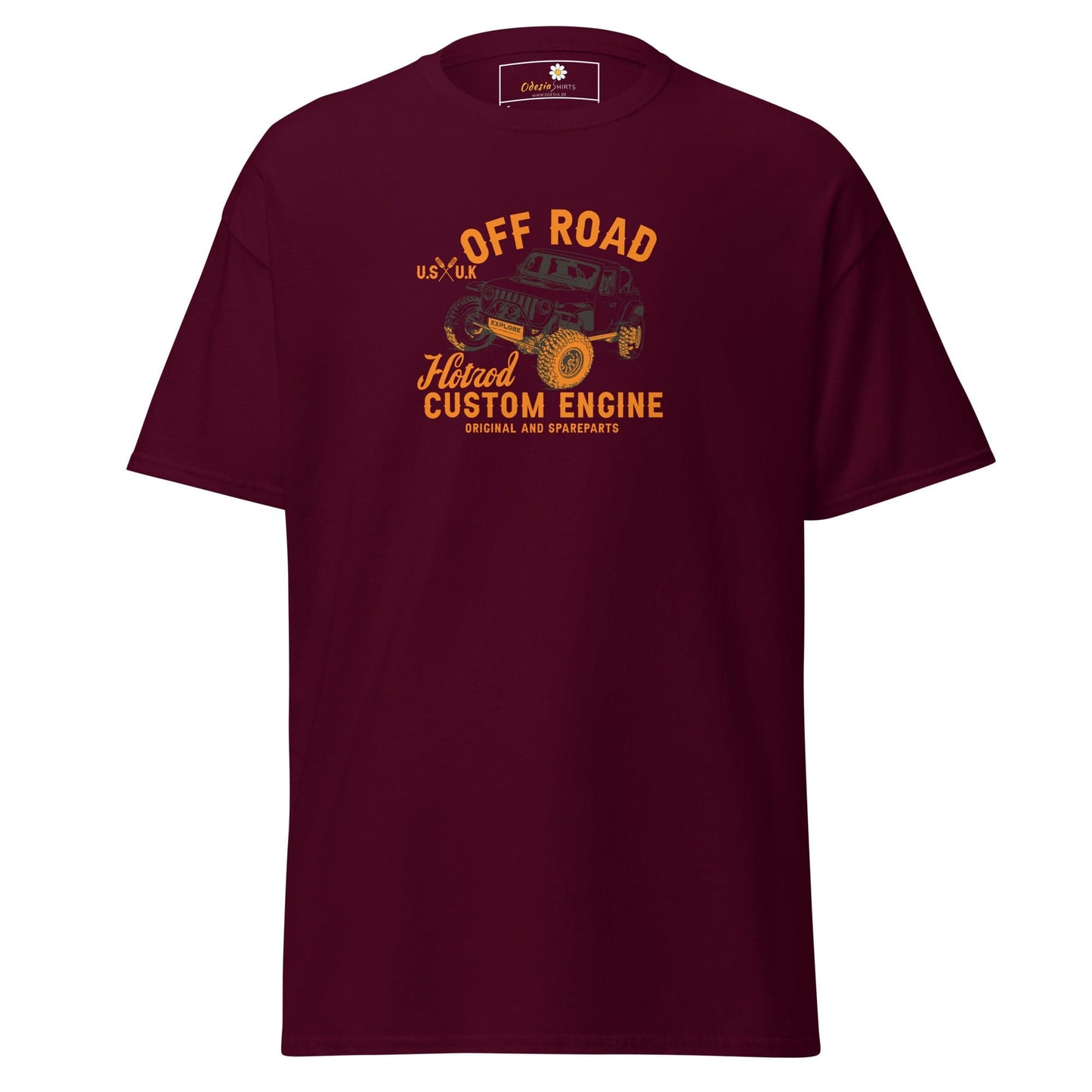 Unisex classic tee - MISC OFF ROAD - REGULAR - Maroon / S