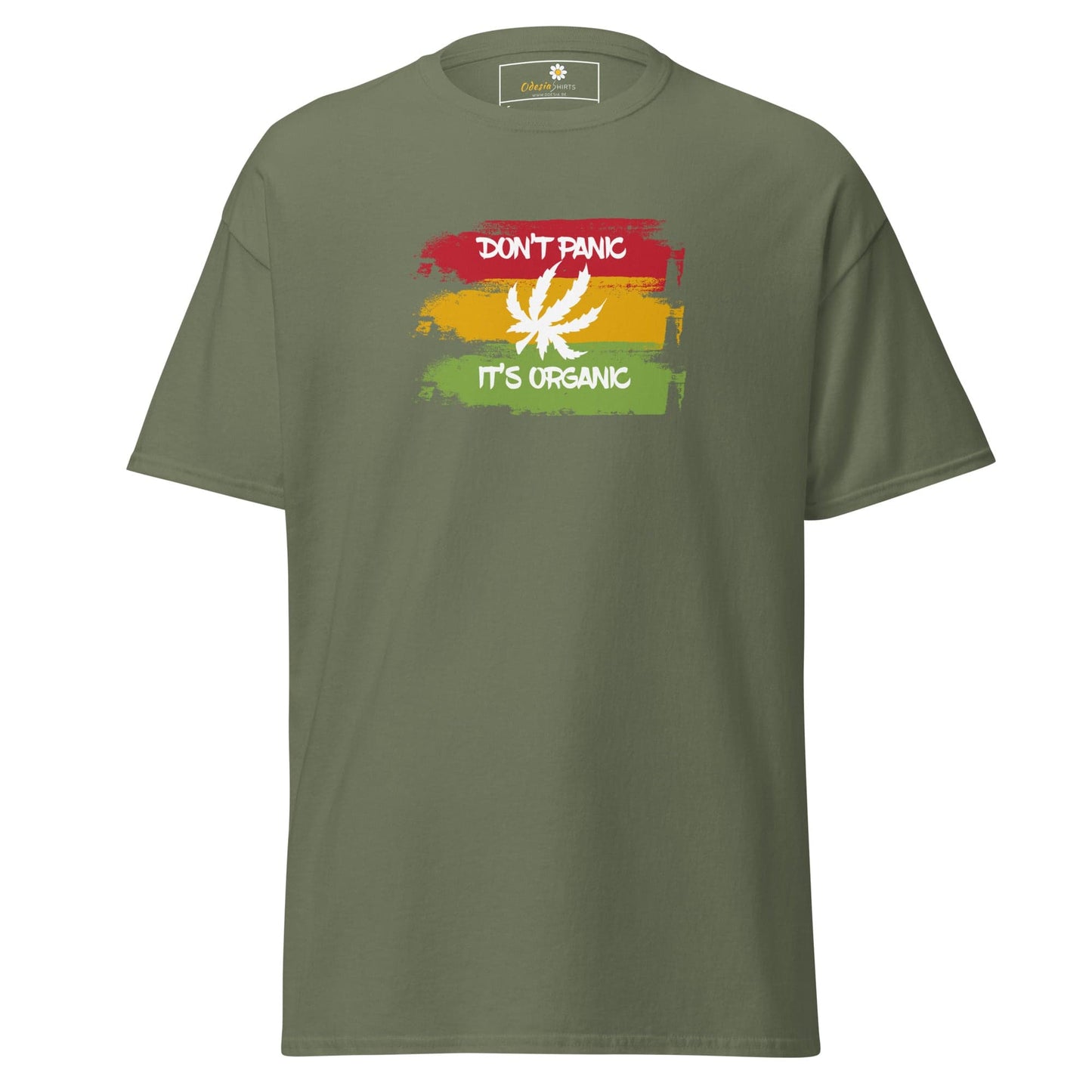 Unisex classic t-shirt - MYSTIC DON’T PANIC ORGANIC - REGULAR - Military Green / S