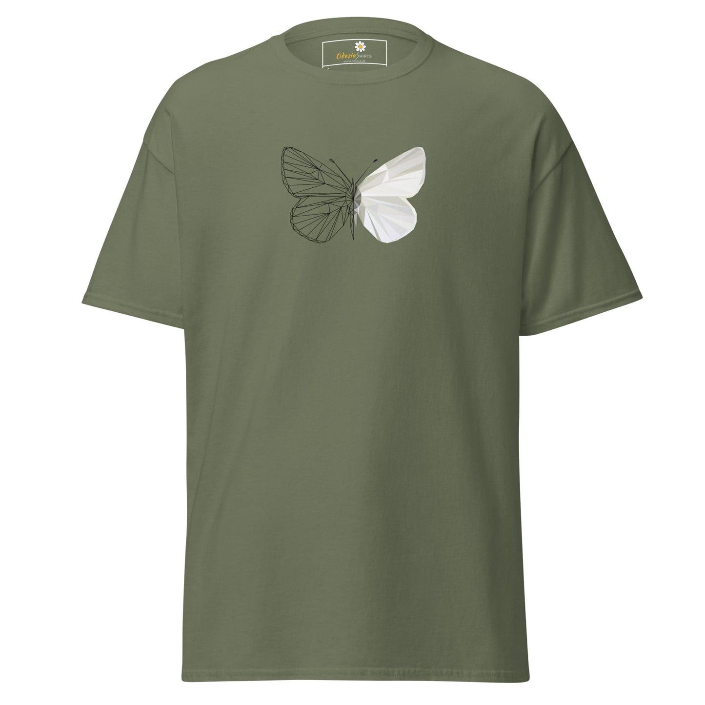 Unisex classic tee - ANIMALS BUTTERFLY - REGULAR - Military Green / S