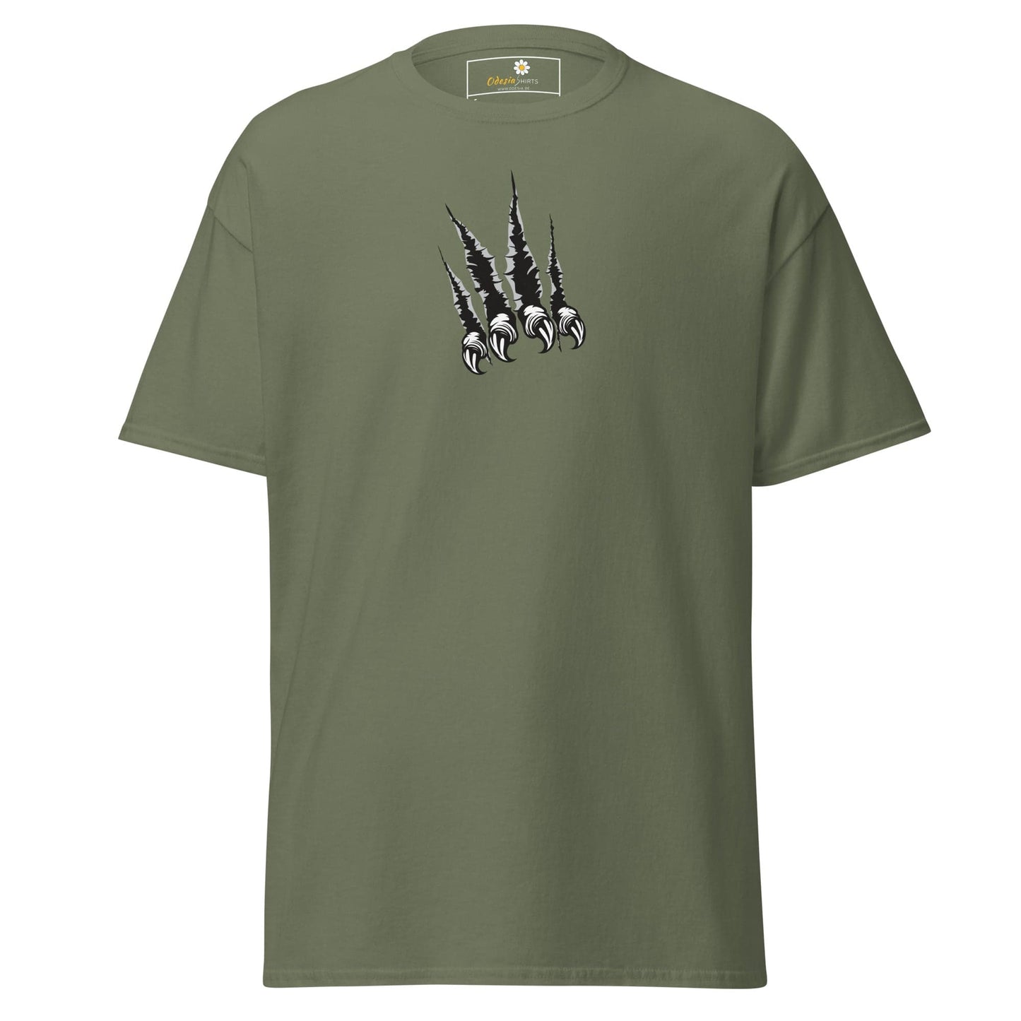 Unisex classic tee - WILD LIFE CLAWS - REGULAR - Military Green / S