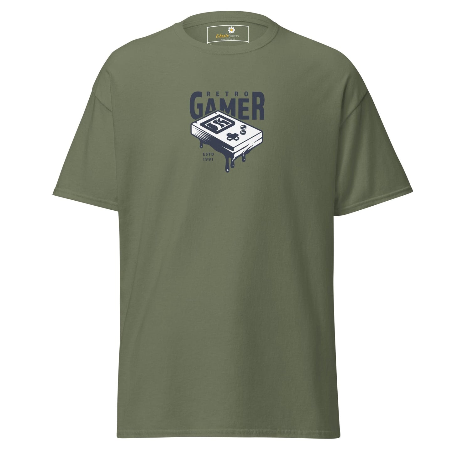 Unisex classic tee - IT RETRO GAMER - REGULAR - Military Green / S
