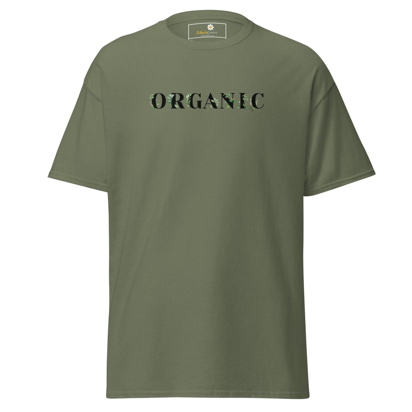 Unisex classic tee - TEXT GREEN ORGANIC - REGULAR - Military Green / S