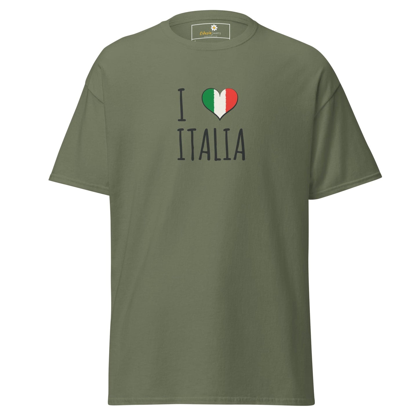 Unisex classic tee - COUNTRY I LOVE ITALY - REGULAR - Military Green / S