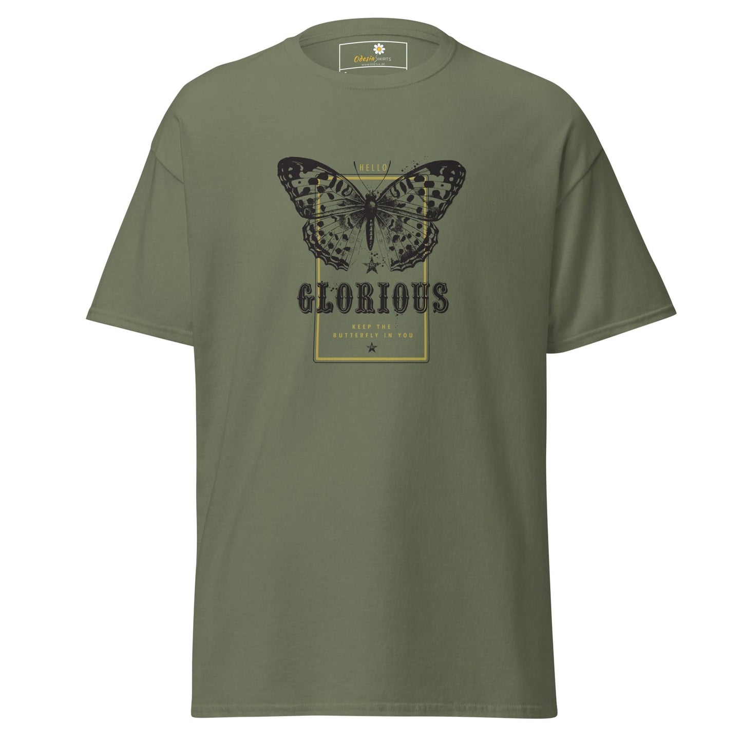 Unisex classic tee - ANIMALS GLORIOUS BUTTERFLY - REGULAR - Military Green / S