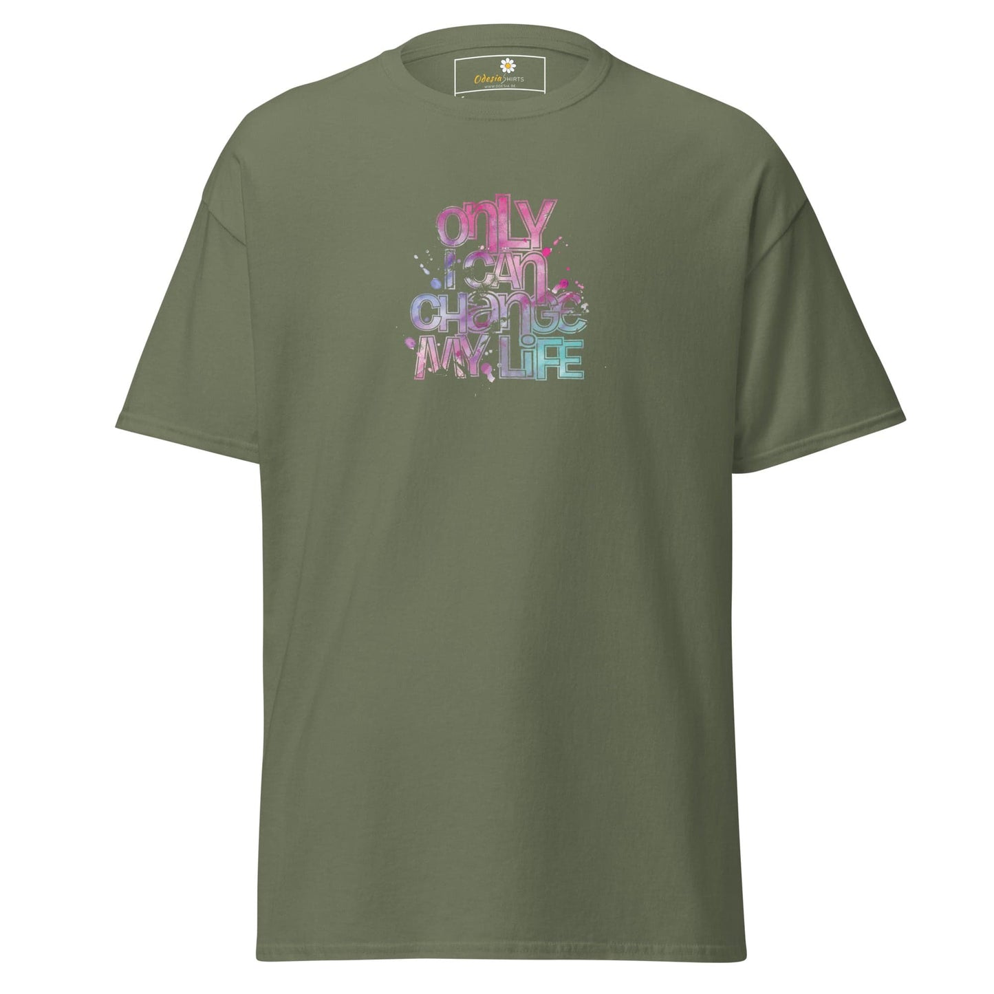 Unisex classic tee - TEXT ONLY I CAN CHANGE - REGULAR - Military Green / S
