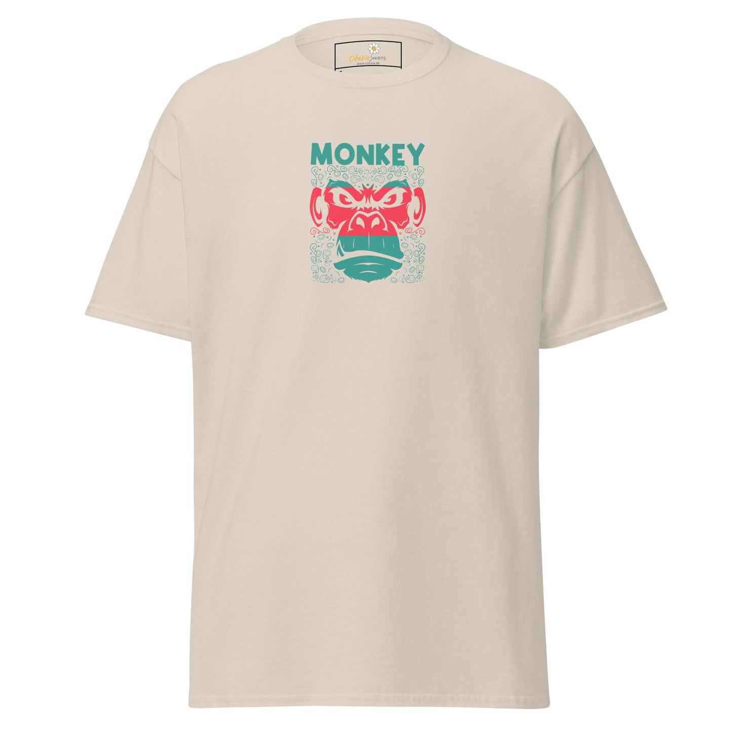 Unisex classic tee - WILD LIFE MONKEY - REGULAR - Natural / S