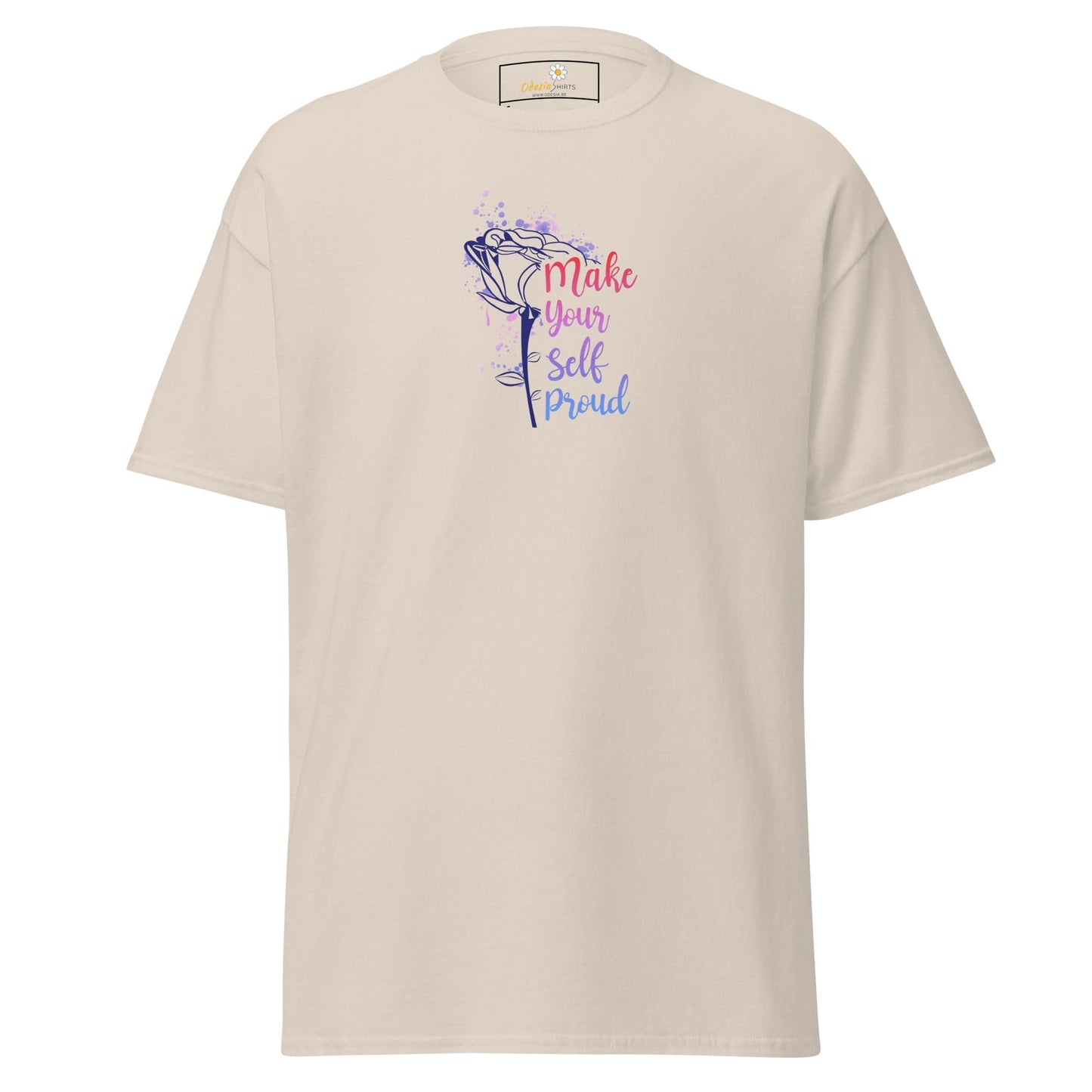 Unisex classic tee - MISC TEXT MAKE YOURSELF PROUD - REGULAR - Natural / S