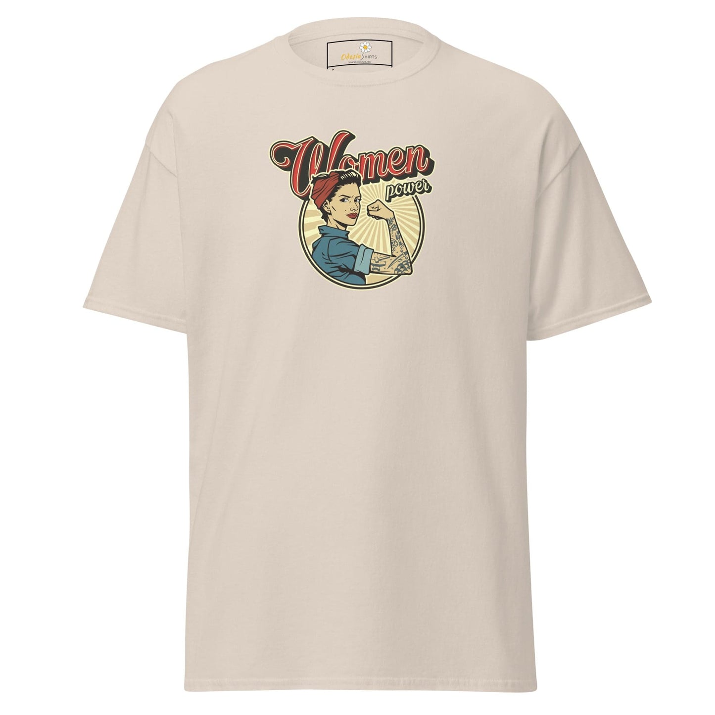 Unisex classic t-shirt - VINTAGE WOMEN POWER - REGULAR - Natural / S