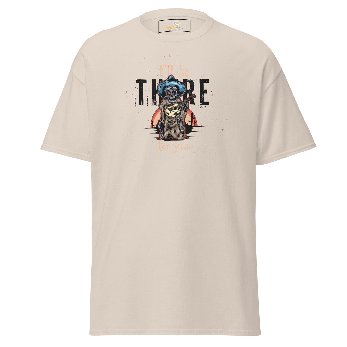 Unisex classic t-shirt - SKULL I WILL BE THERE FOR YOU - REGULAR - Natural / S