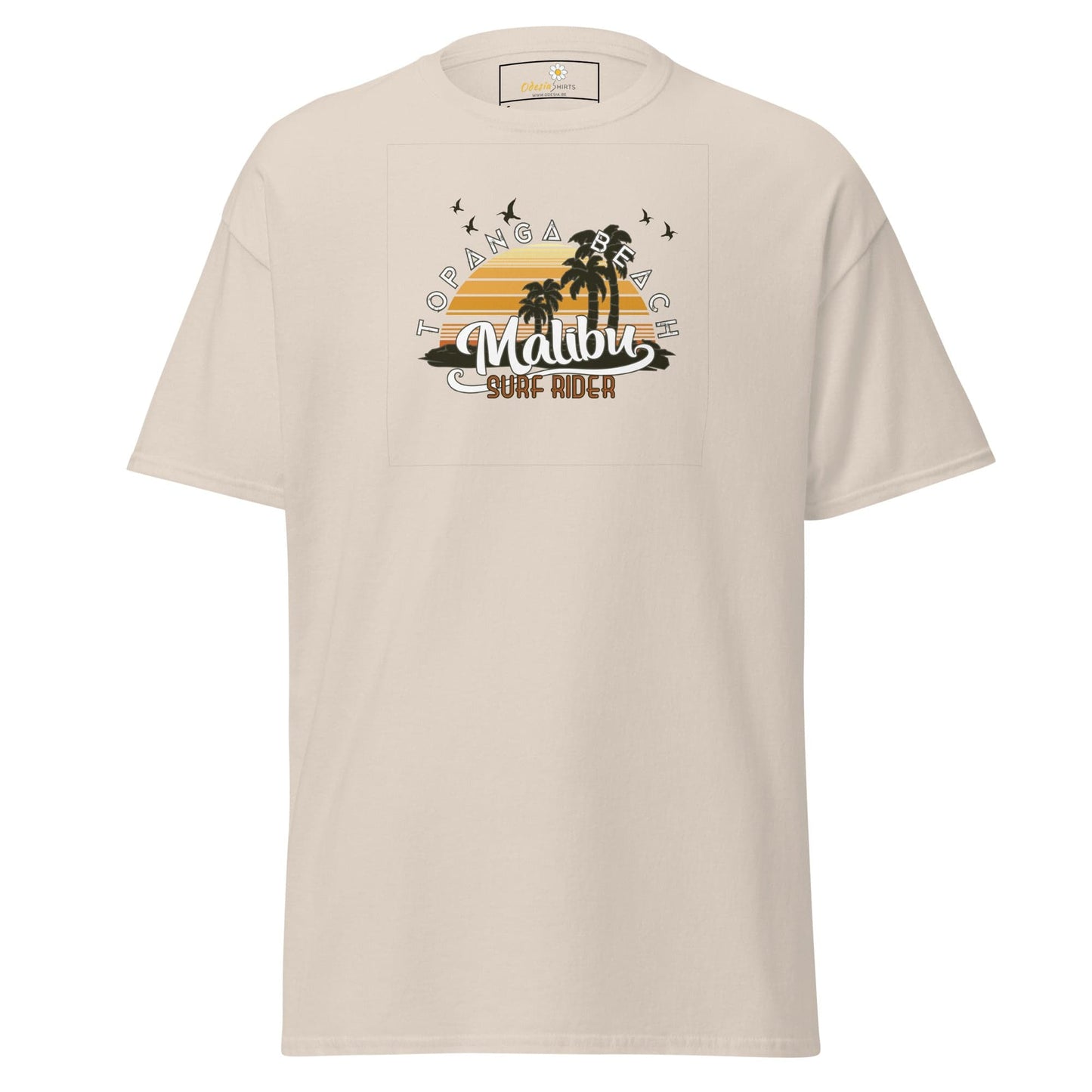 Unisex classic t-shirt - SUMMER MALIBU SURF RIDER - REGULAR - Natural / S