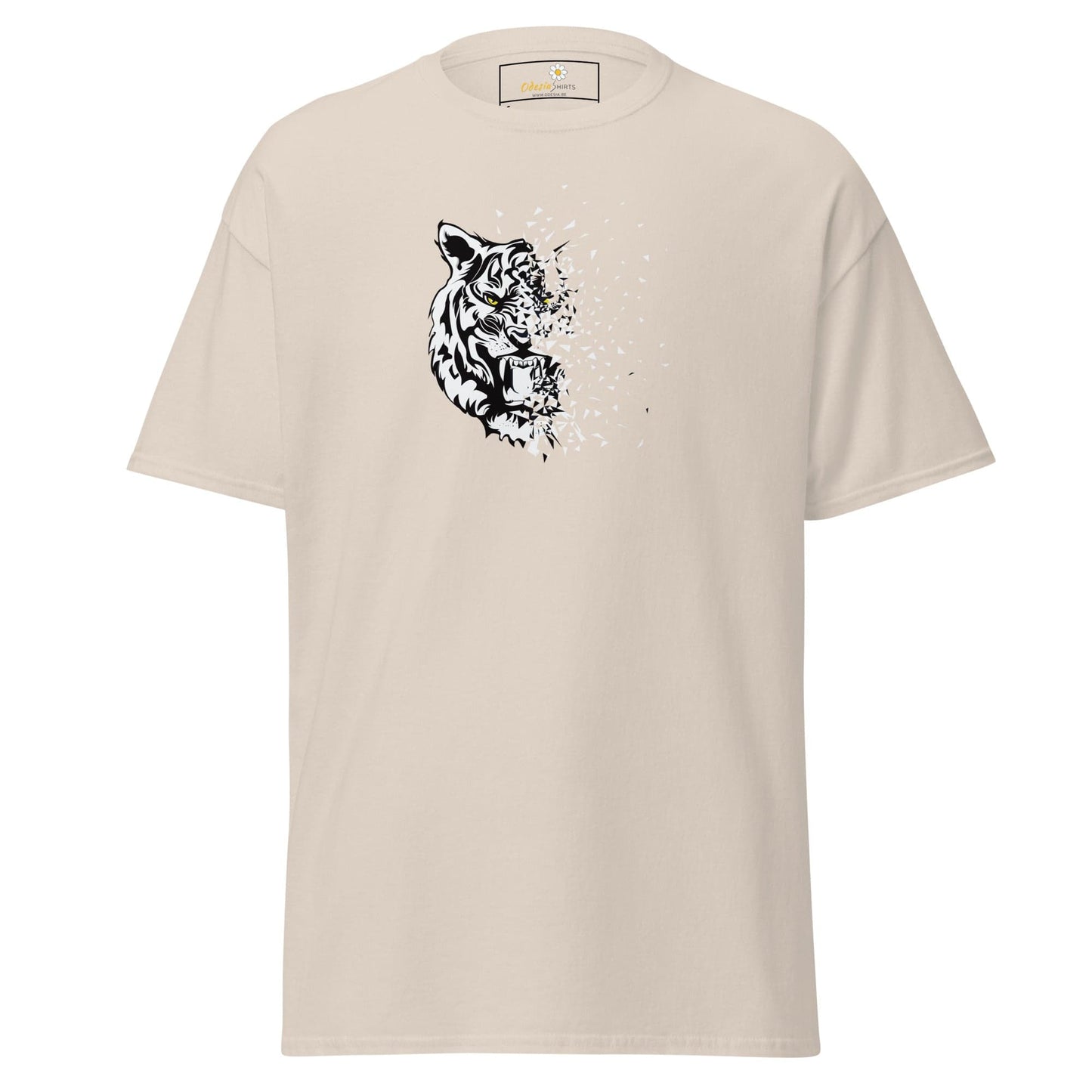 Unisex classic t-shirt - WILD LIFE TIGER DECOMPOS - REGULAR - Natural / S