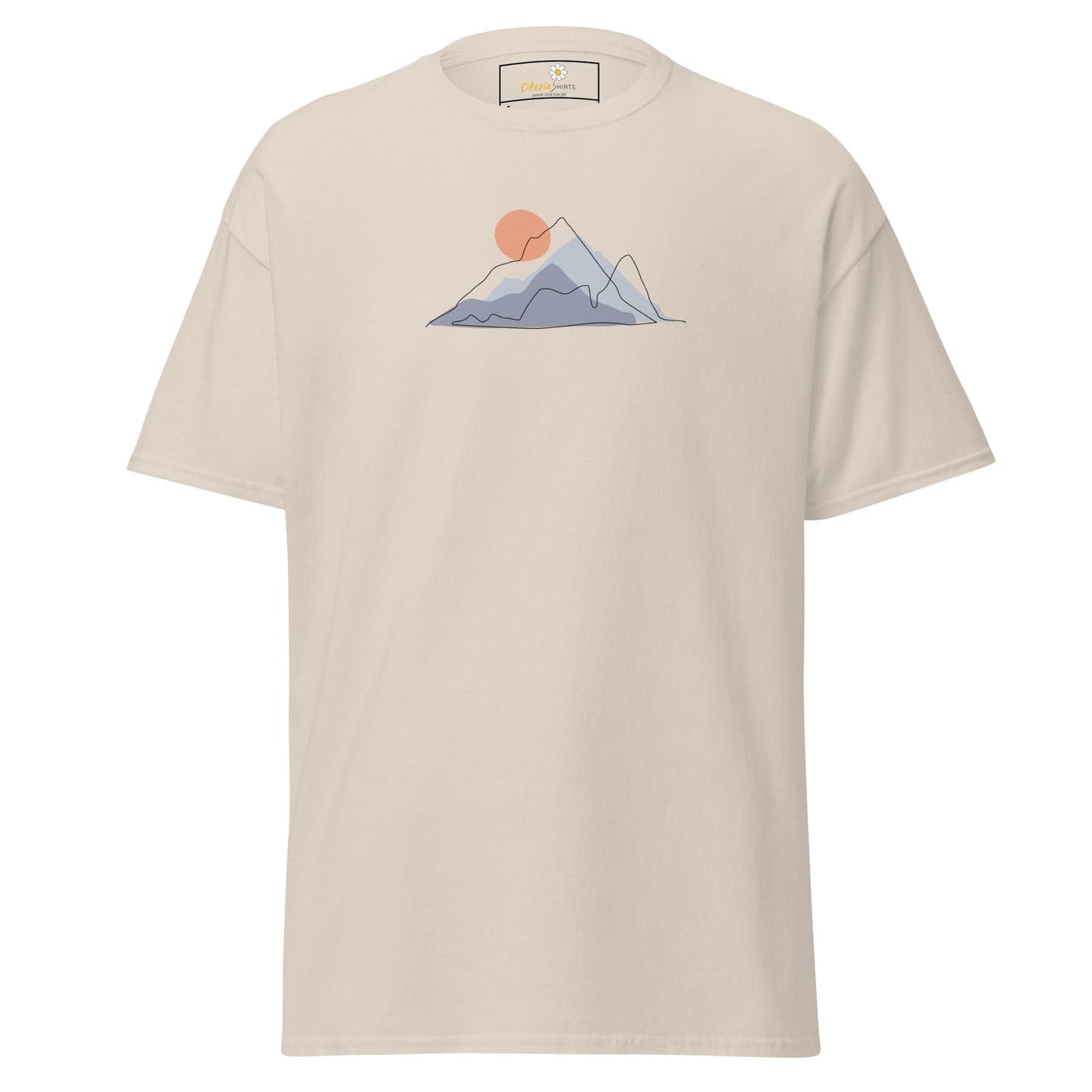 Unisex classic tee - NATURE MOUNTAIN SUN - REGULAR - Natural / S