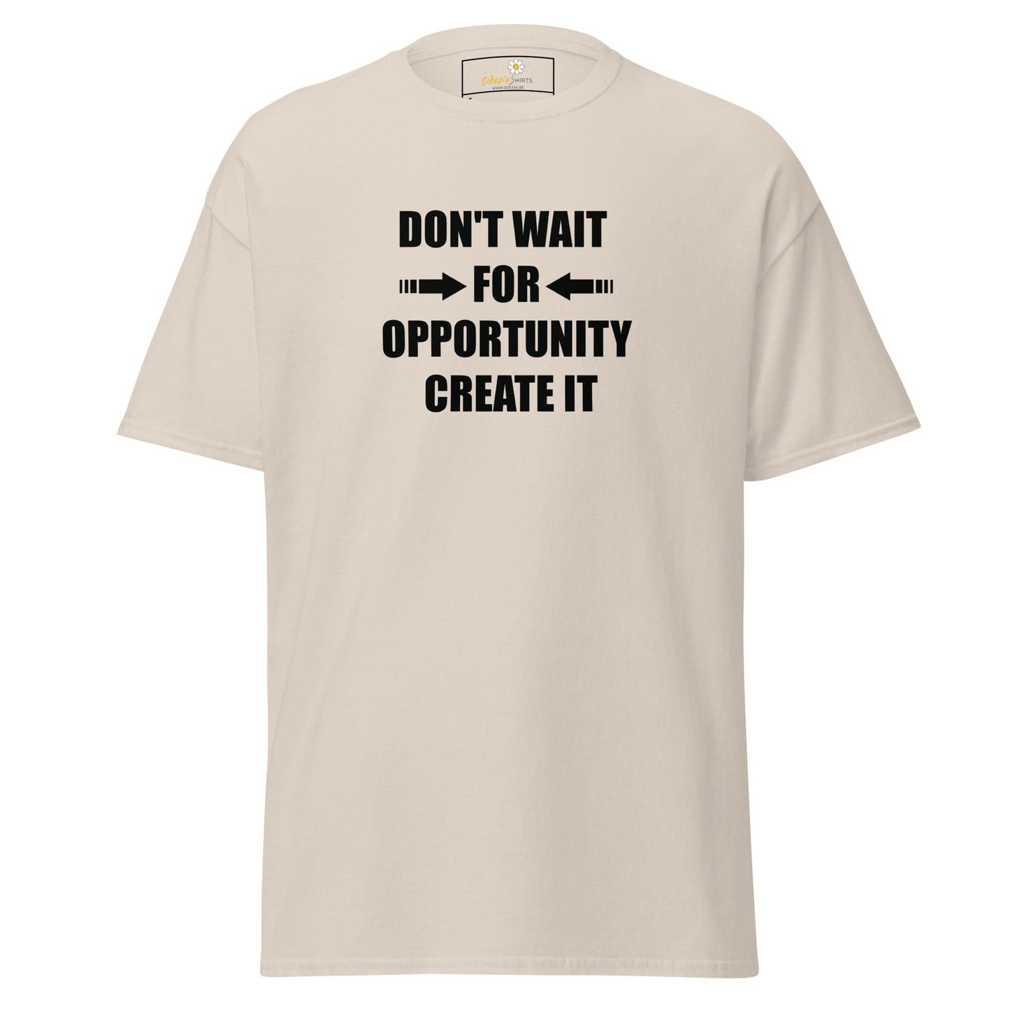 Unisex classic tee - TEXT DONT WAIT OPPORTUNITY - REGULAR - Natural / S
