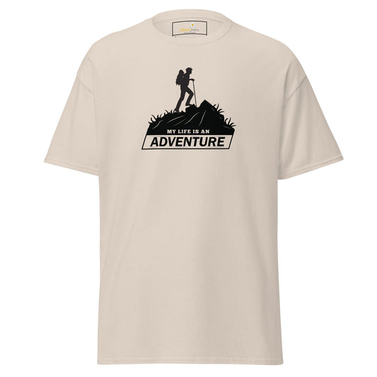Unisex classic t-shirt - ADVENTURE MOUNTAIN - REGULAR - Natural / S