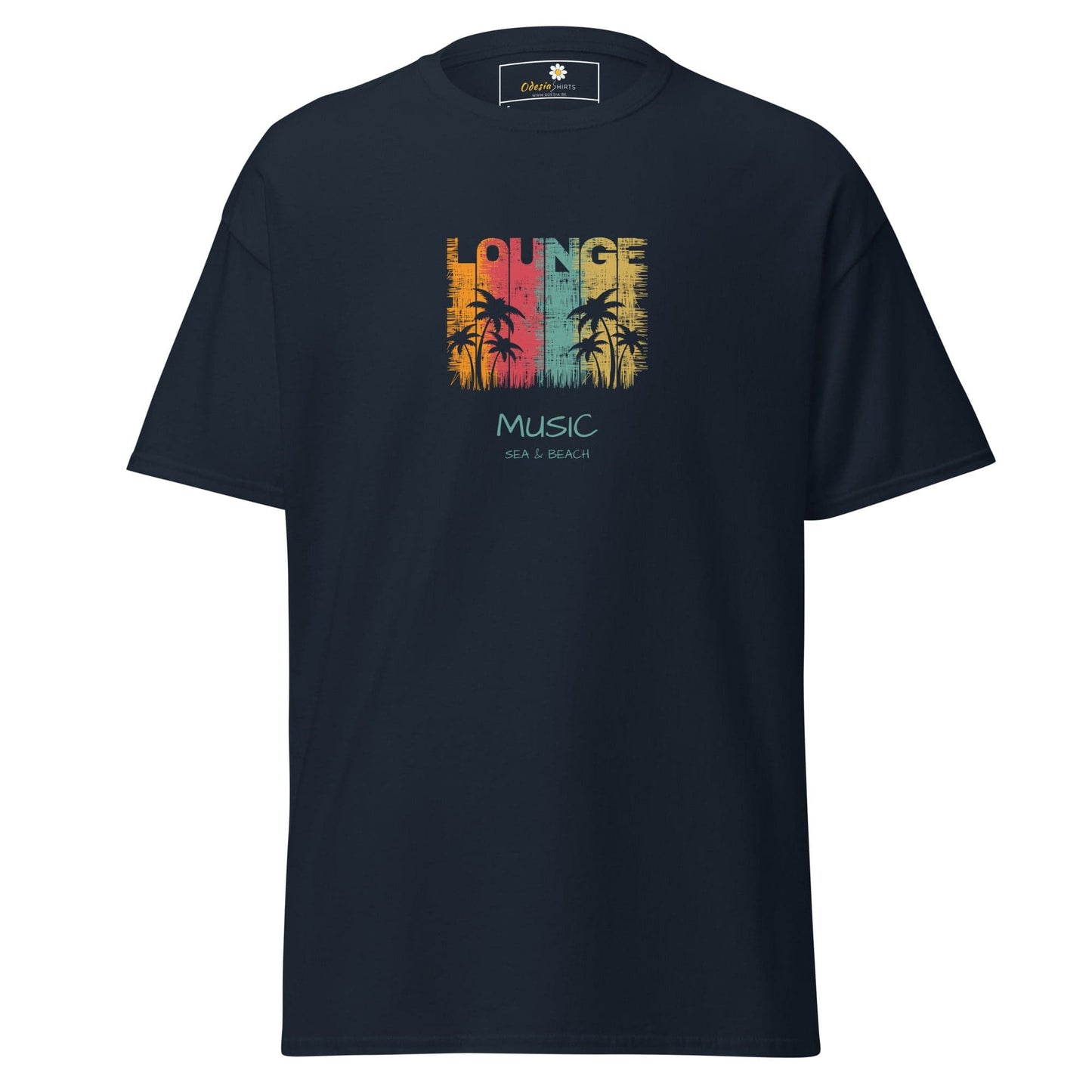 Unisex classic tee - MUSIC LOUNGE - REGULAR - Navy / S