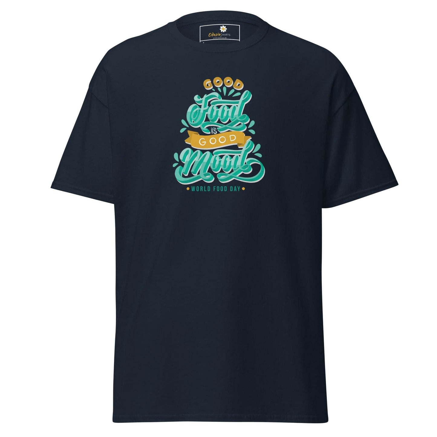 Unisex classic t-shirt - MISC GOOD FOOD GOOD MOOD - REGULAR - Navy / S