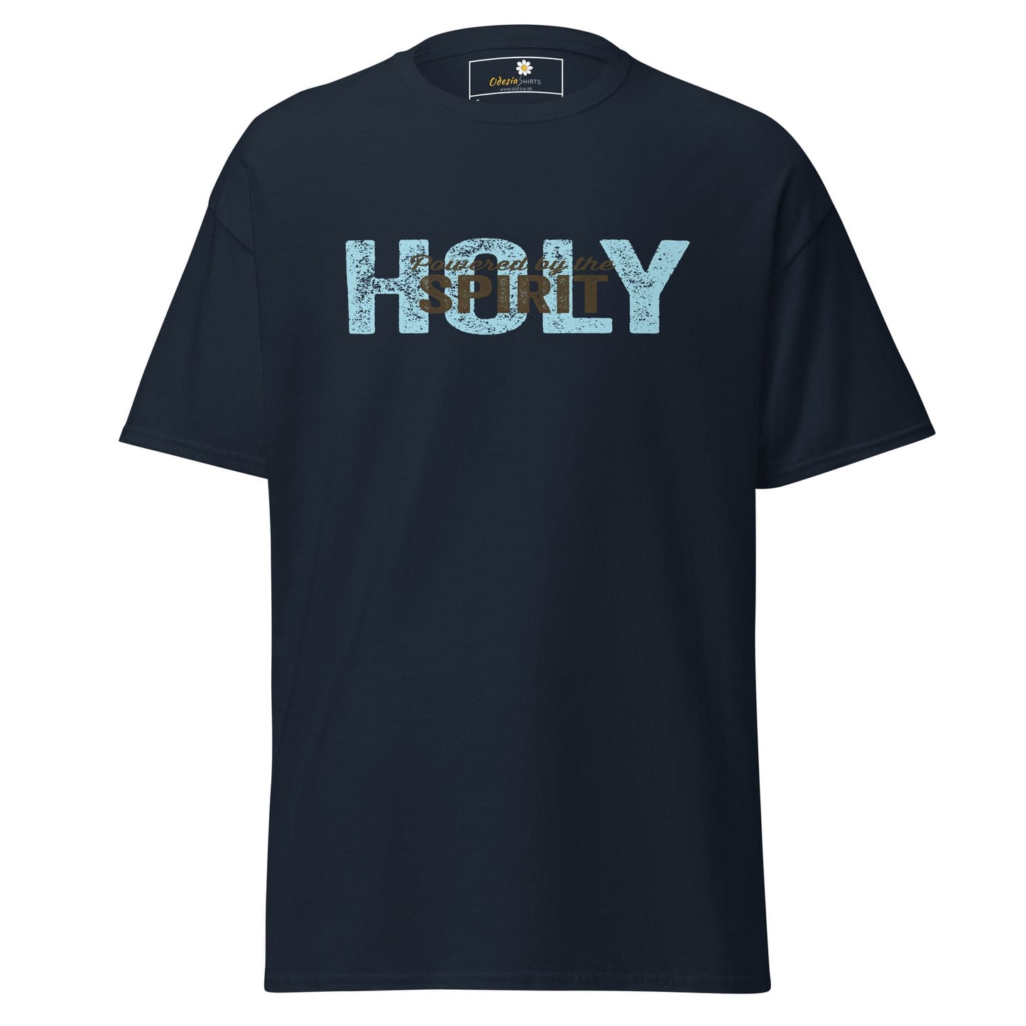 Unisex classic tee - SPIRITUAL POWERED HOLY SPIRIT - REGULAR - Navy / S