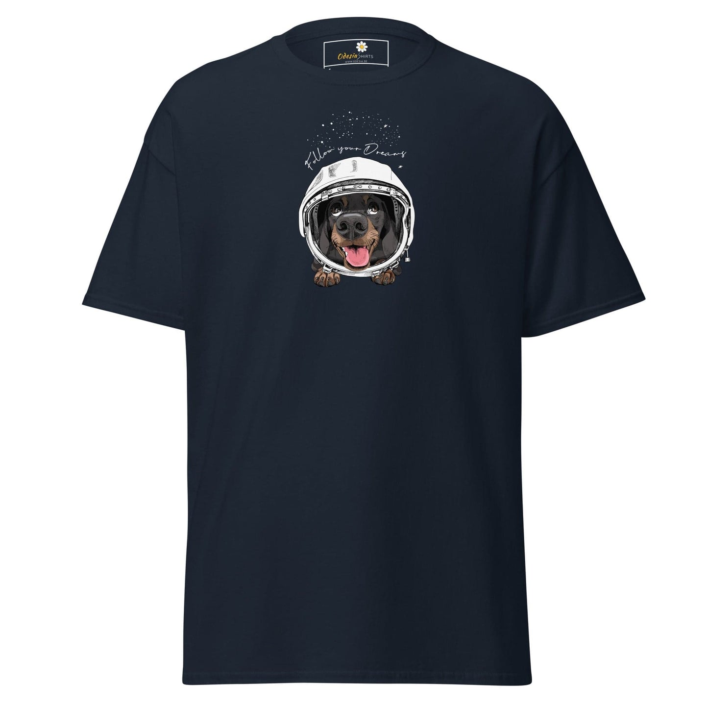 Unisex classic tee - ASTRONAUT ANIMALS DREAMS - REGULAR - Navy / S