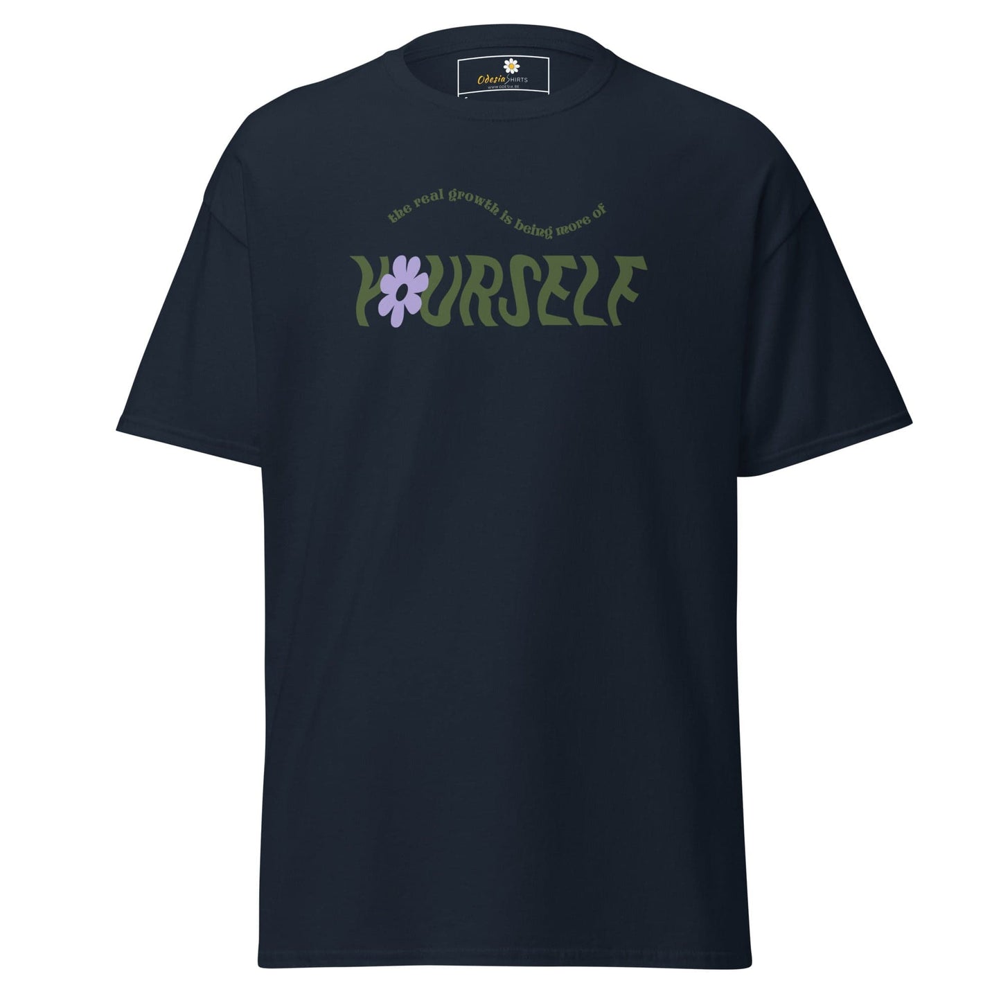 Unisex classic t-shirt - TEXT LOVE YOURSELF - REGULAR - Navy / S