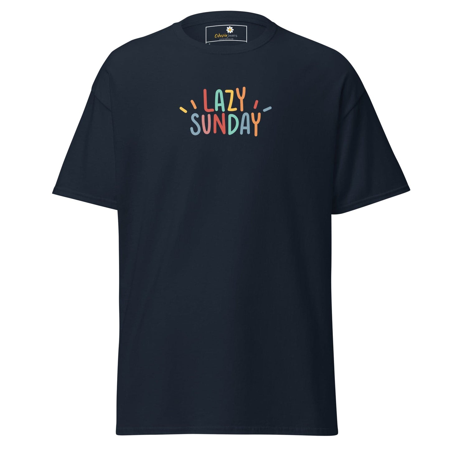 Unisex classic tee - MISC LAZY SUNDAY - REGULAR - Navy / S
