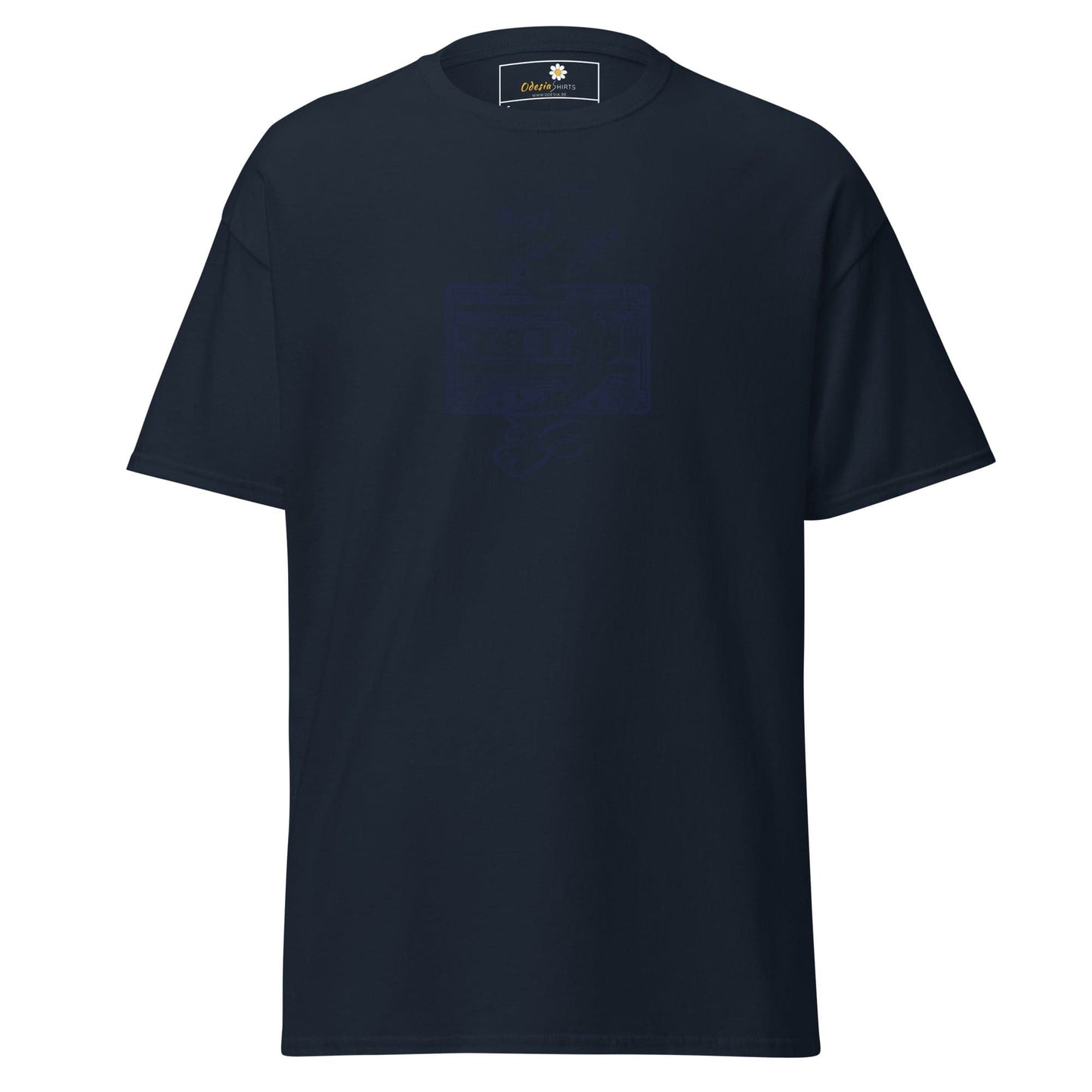 Unisex classic t-shirt - MUSIC TAPE - REGULAR - Navy / S