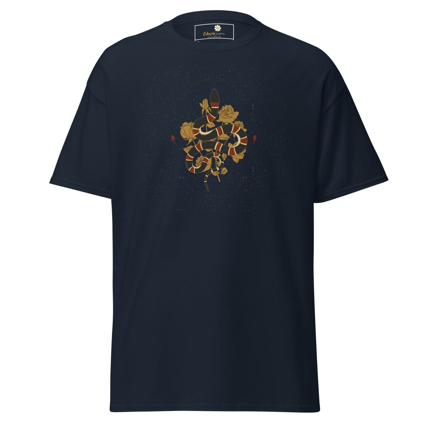 Unisex classic t-shirt - SNAKE TO BE WILD - REGULAR - Navy / S