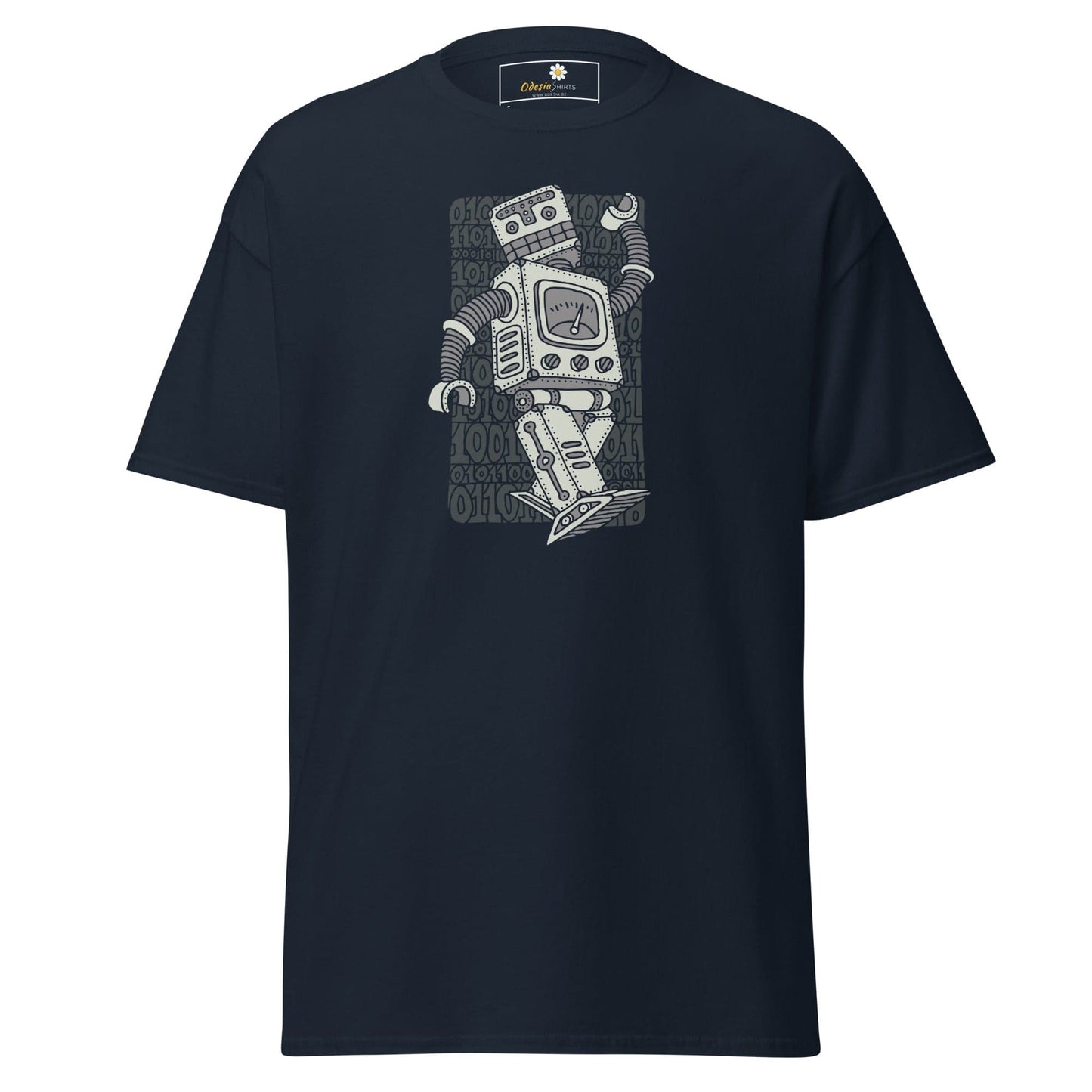 Unisex classic t-shirt - FANTASY ROBOTS NEVER DIE - REGULAR - Navy / S