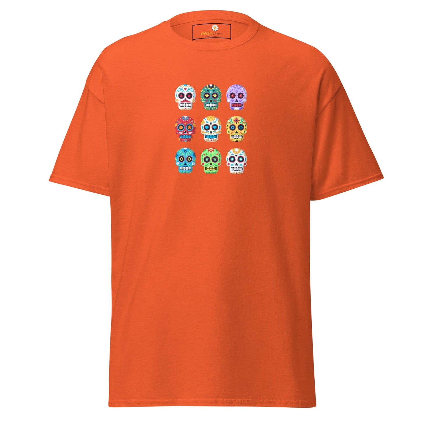 Unisex classic tee - SKULL COLOR SKULLS - REGULAR - Orange / S