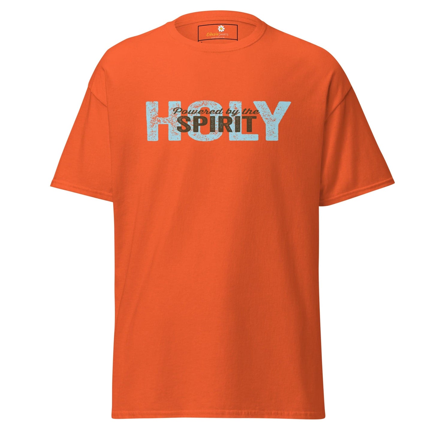 Unisex classic tee - SPIRITUAL POWERED HOLY SPIRIT - REGULAR - Orange / S