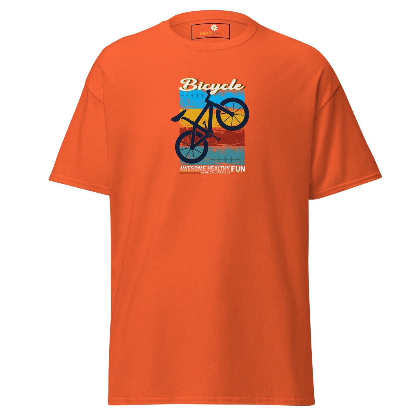 Unisex classic tee - SPORT BICYCLE FUN - REGULAR - Orange / S