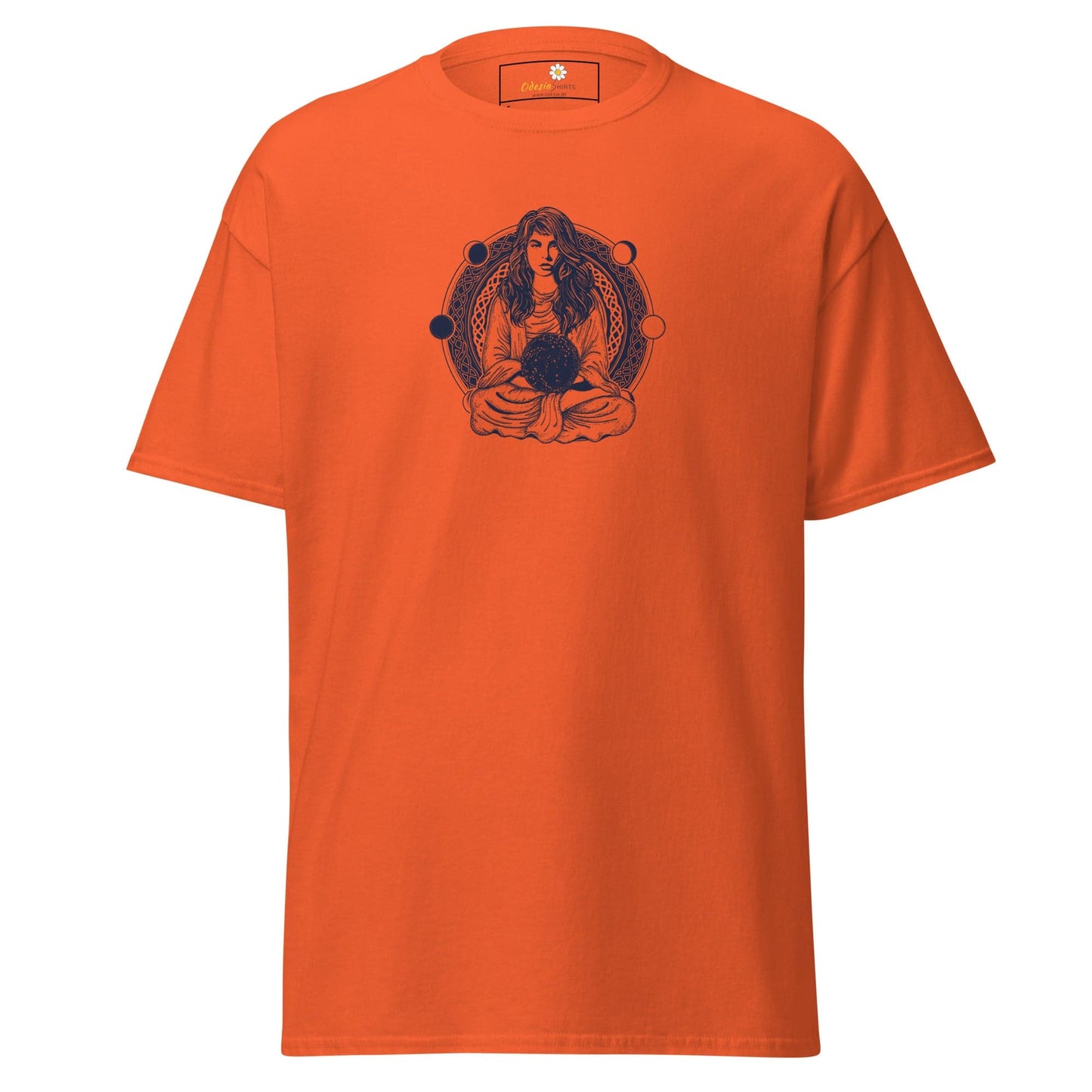 Unisex classic t-shirt - MYSTIC WOMAN MOON - REGULAR - Orange / S