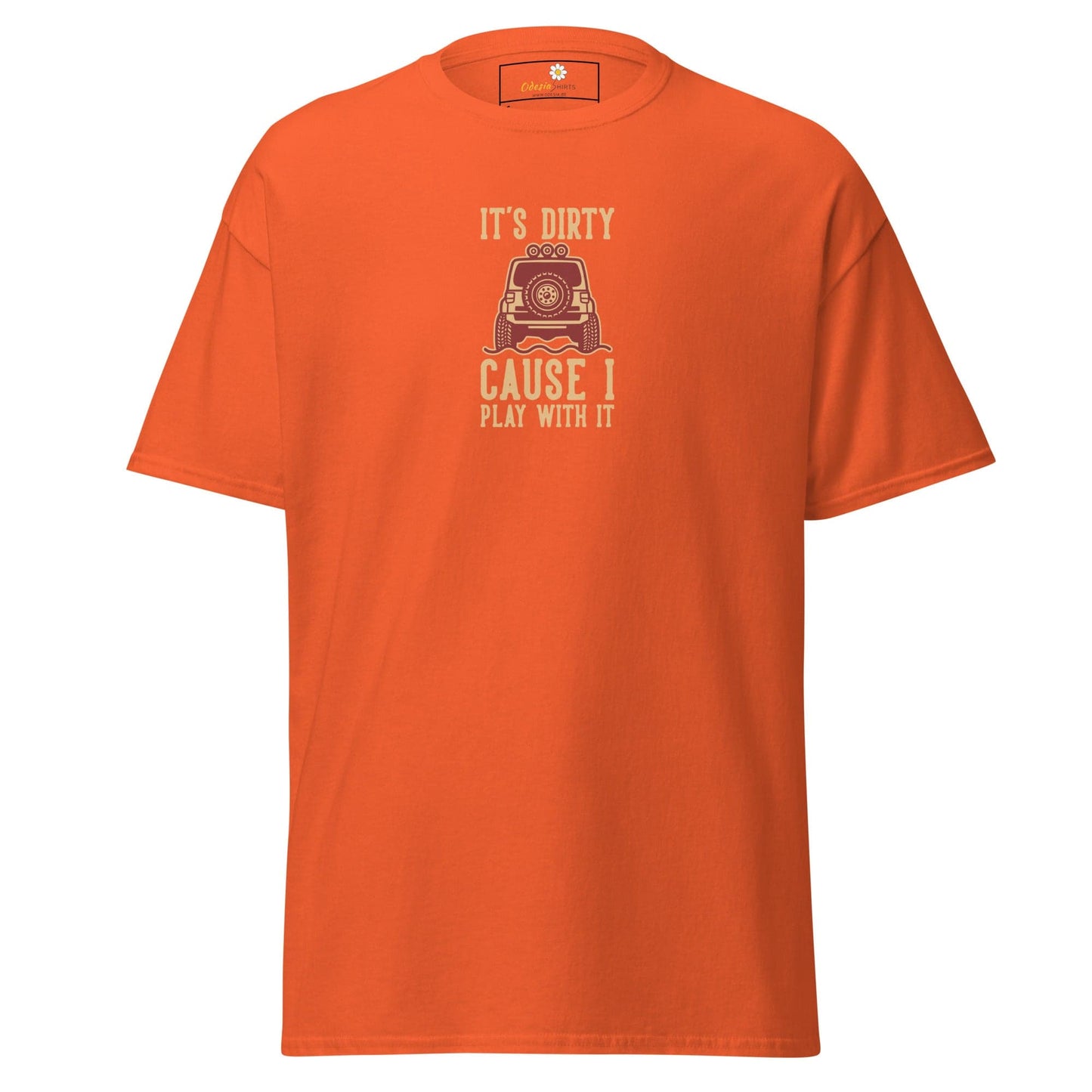 Unisex classic tee - MISC DIRTY CAUSE I PLAY - REGULAR - Orange / S