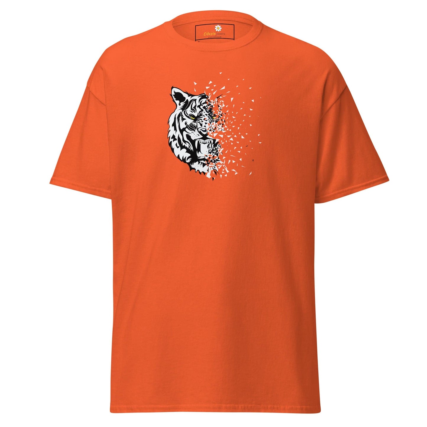 Unisex classic t-shirt - WILD LIFE TIGER DECOMPOS - REGULAR - Orange / S