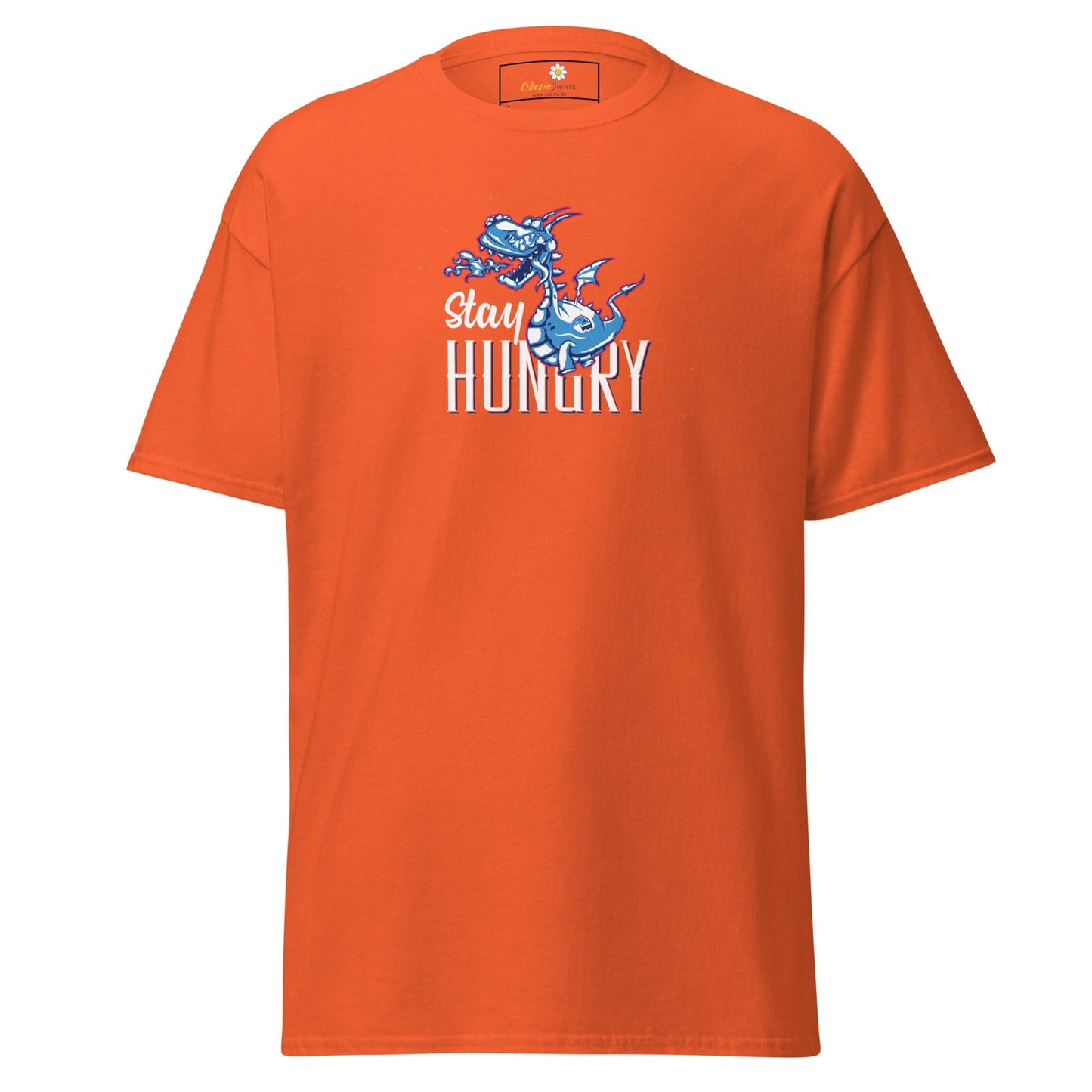 Unisex classic t-shirt - FUN STAY HUNGRY - REGULAR - Orange / S