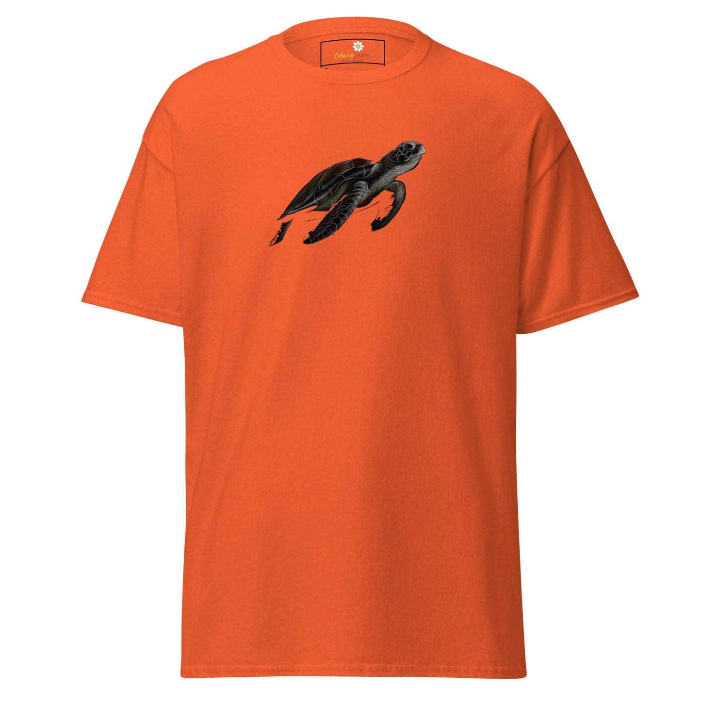 Unisex classic tee - WILD LIFE SEA TURTLE - REGULAR - Orange / S
