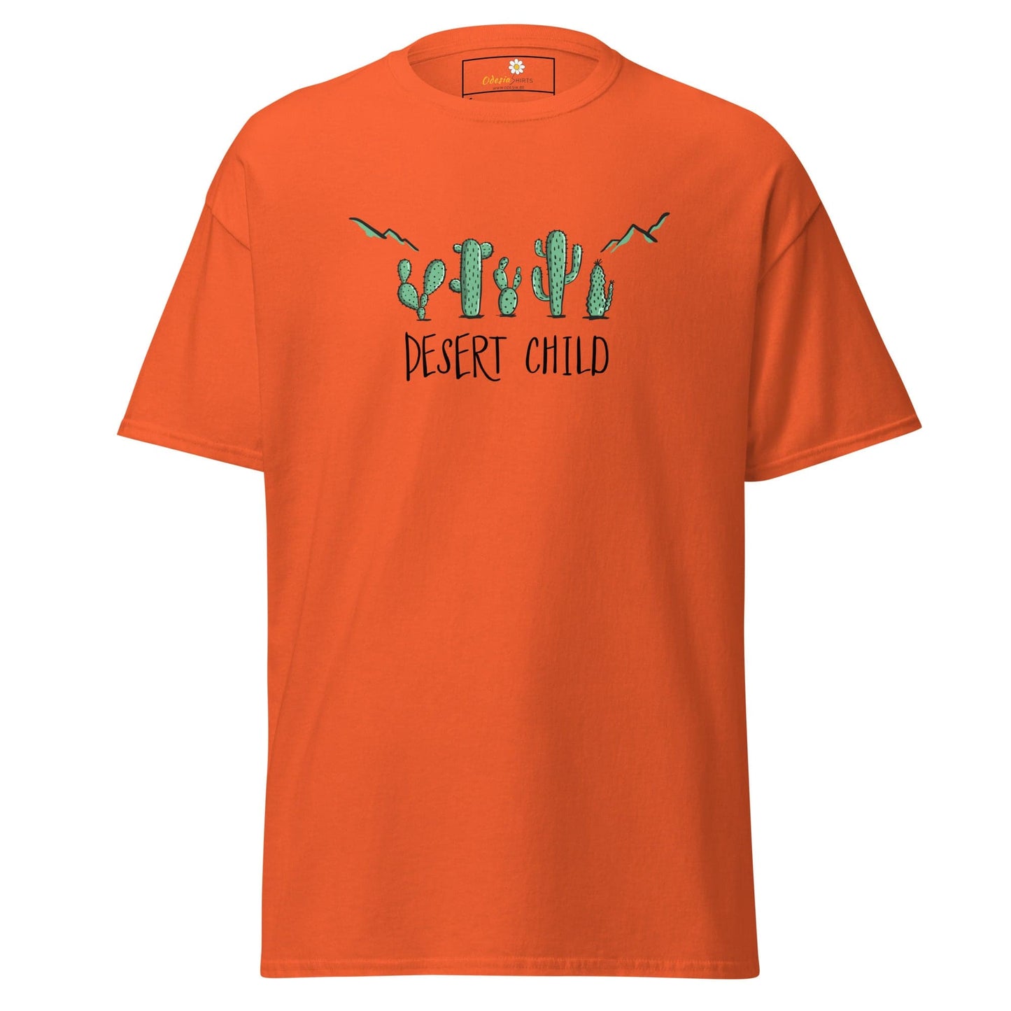 Unisex classic t-shirt - SUMMER DESERT CHILD - REGULAR - Orange / S