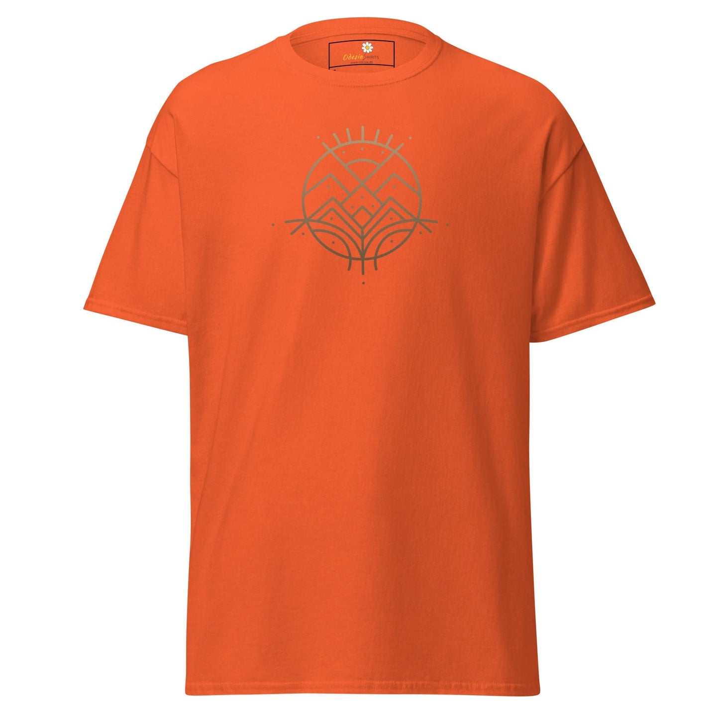 Unisex classic tee - ABSTRACT LANDSCAPE - REGULAR - Orange / S