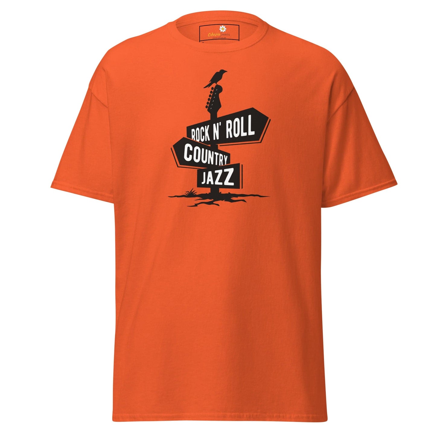 Unisex classic t-shirt - MUSIC DIRECTIONS - REGULAR - Orange / S